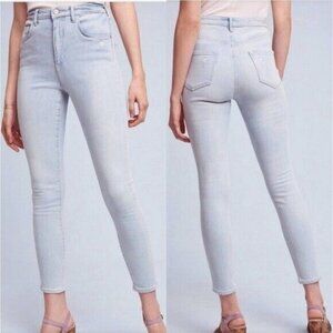 Anthropologie Blue High Rise Skinny Jeans